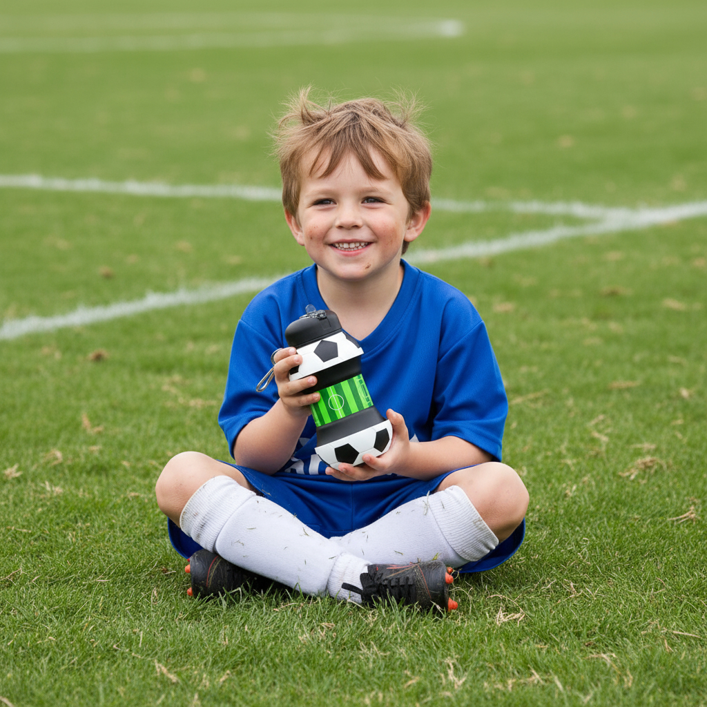 barn-med-fotballflaske